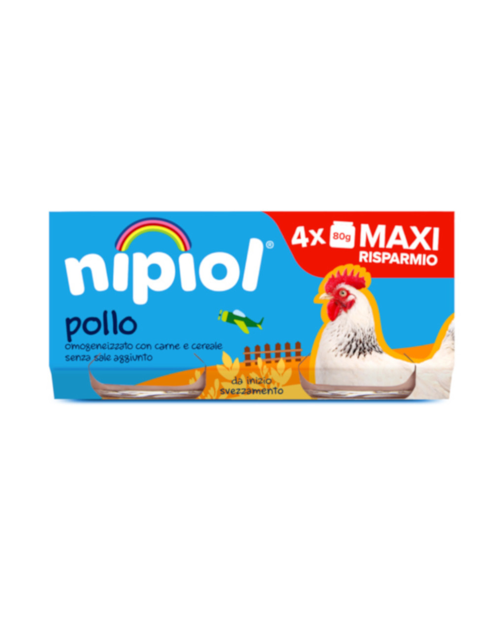Nipiol - omogeneizzato pollo 4x80 gr