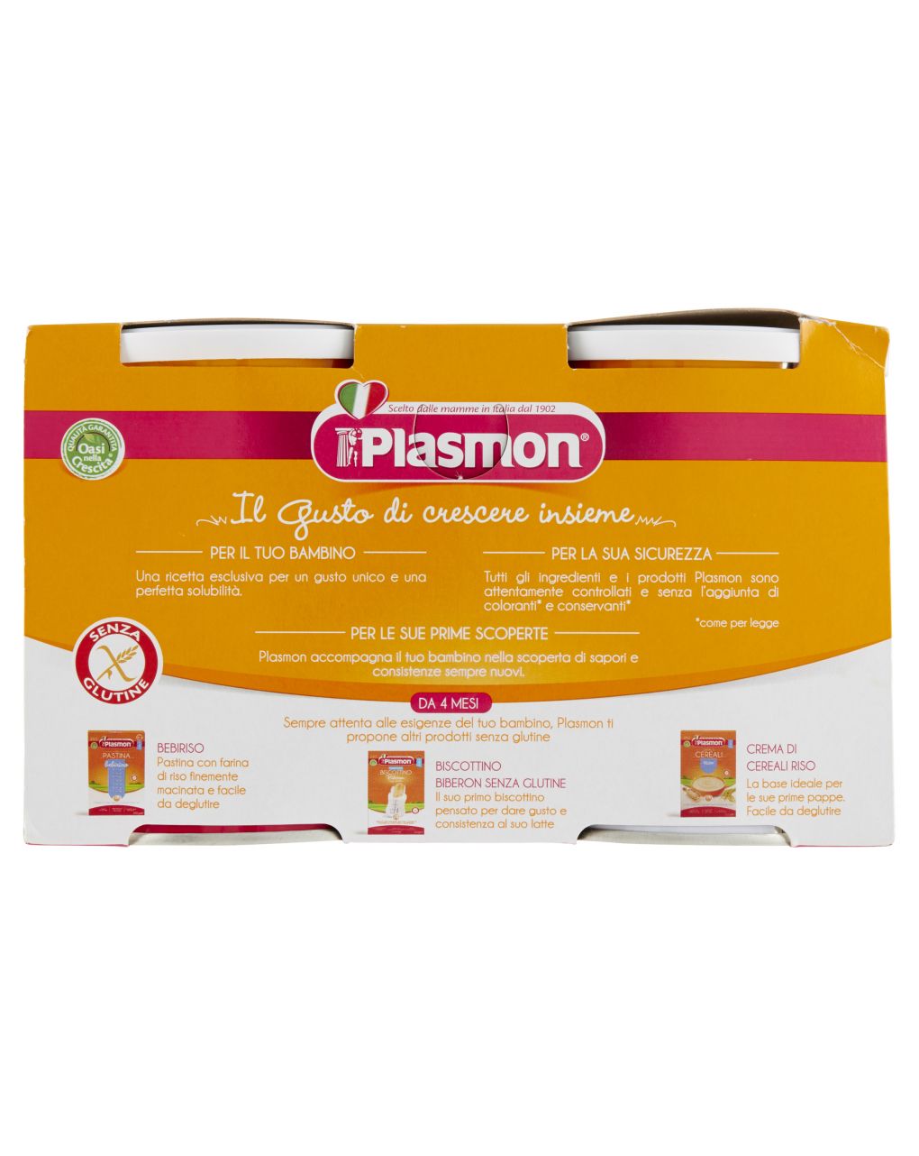 Plasmon - biscottino granulato senza glutine 2x374g