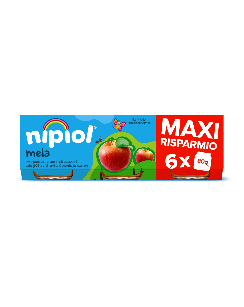 Nipiol - omogeneizzato mela 6x80 gr