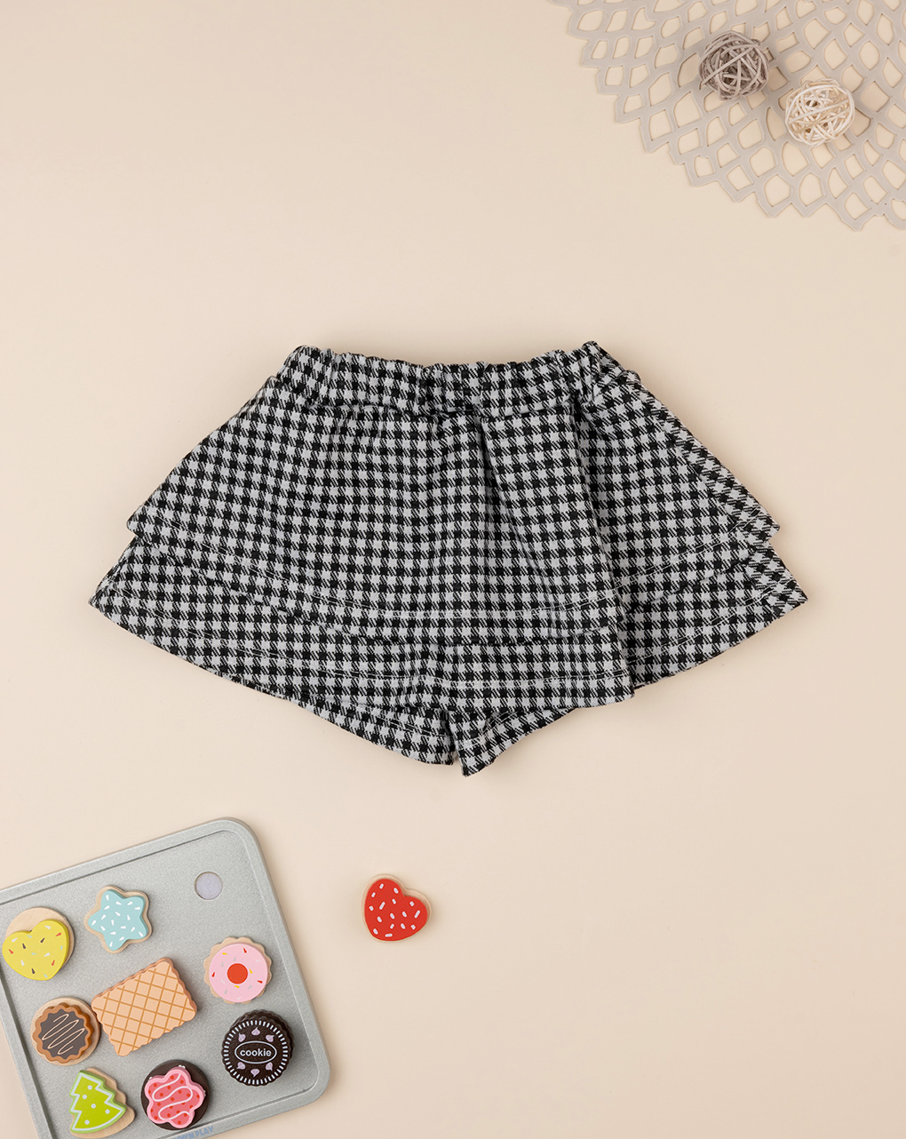 Shorts bimba punto milano nero