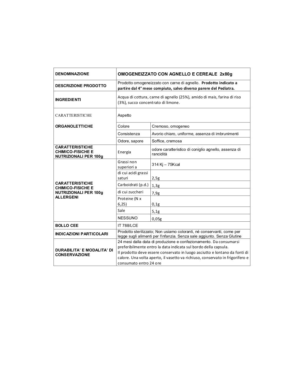 Nipiol - omogeneizzato pollo/vitello 4x80gr