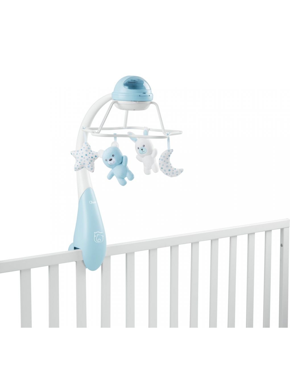 Giostrina musicale arcobaleno azzurra - chicco