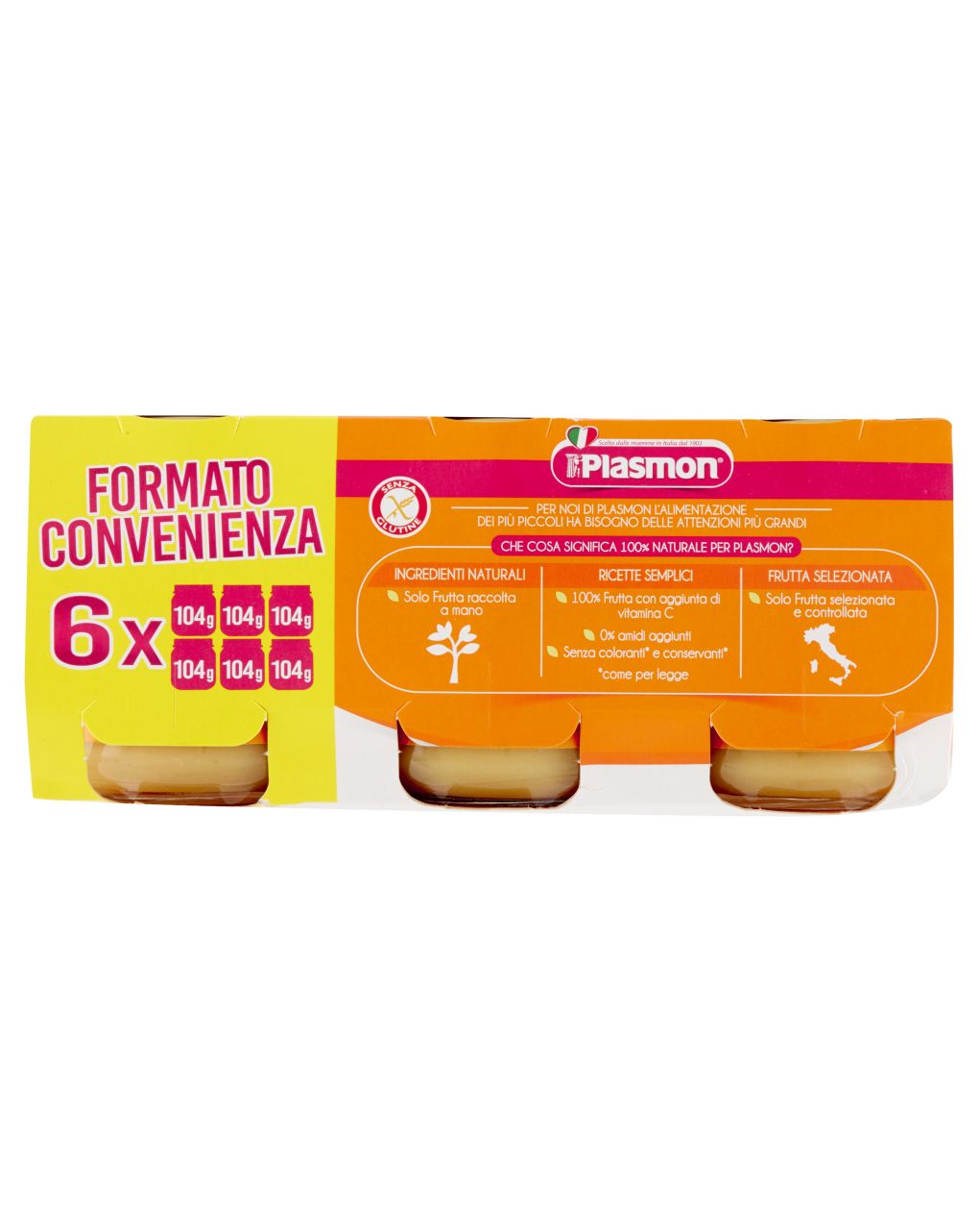 Plasmon - omogeneizzato 4 frutti 6x104g