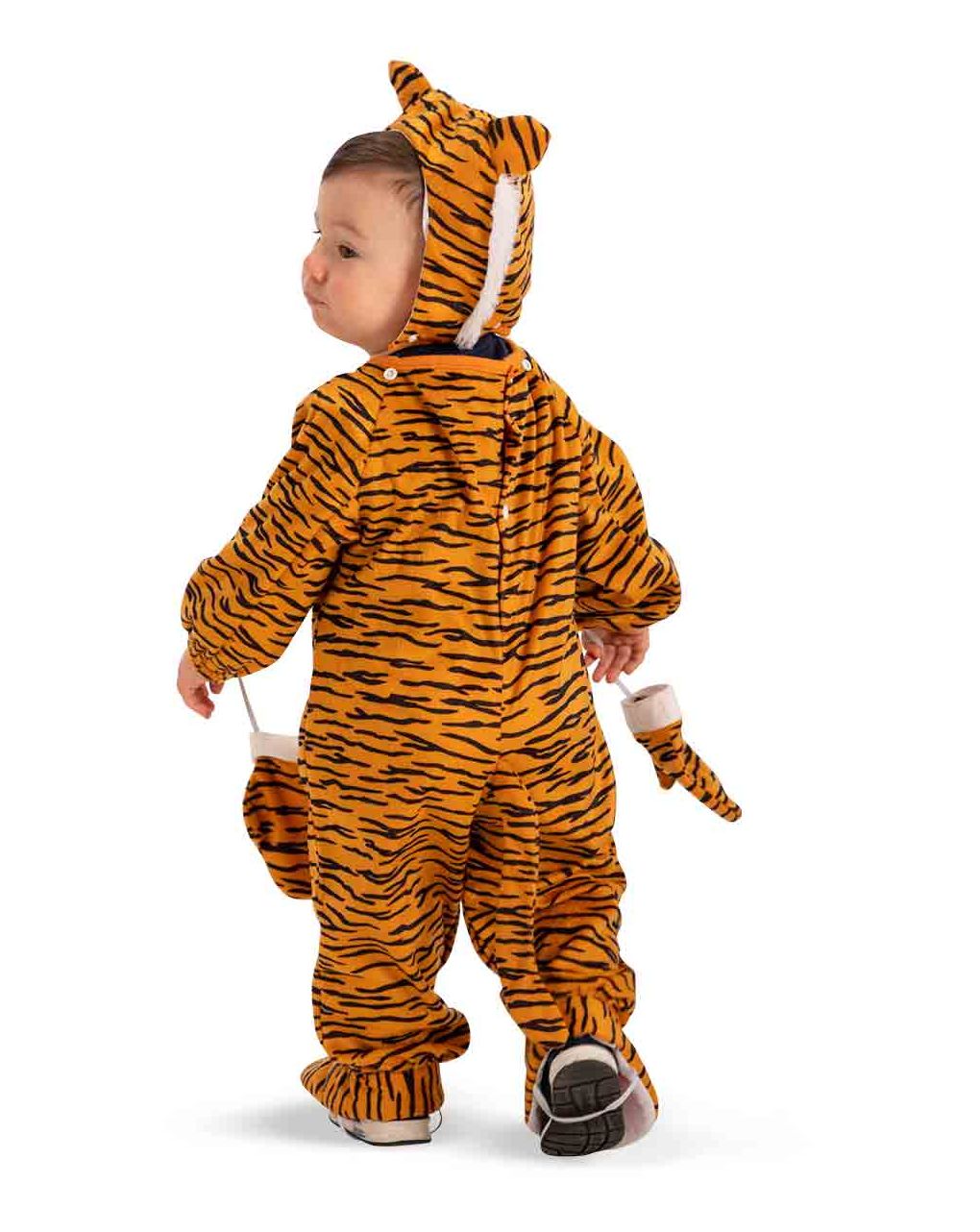 Tutina tigrotto in pelliccetta con cappuccio e guanti - carnival toys