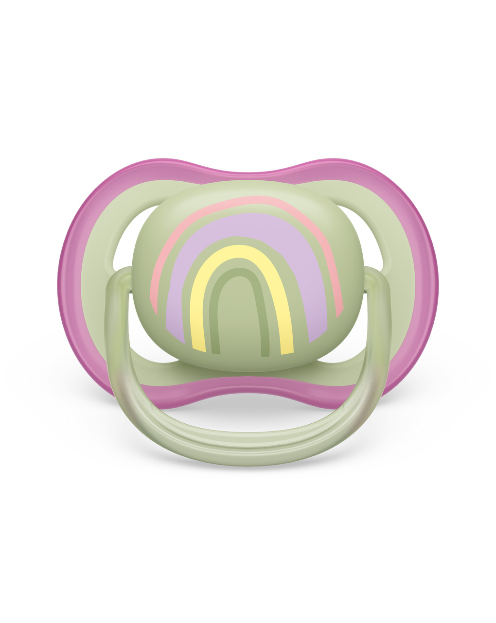 2 ciucci ultra air 0-6 mesi colore verde/rosa - philips avent