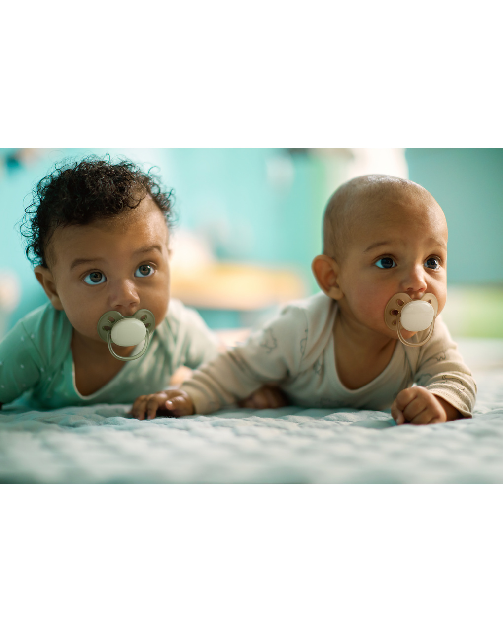 2 ciucci ultra soft 0-6 mesi colore arancione/verde - philips avent