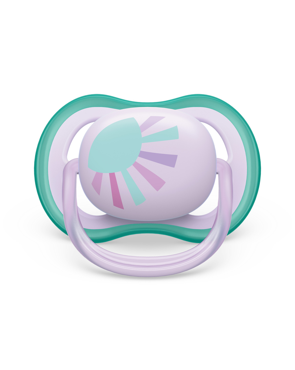 2 ciucci ultra air 0-6 mesi colore verde/rosa - philips avent