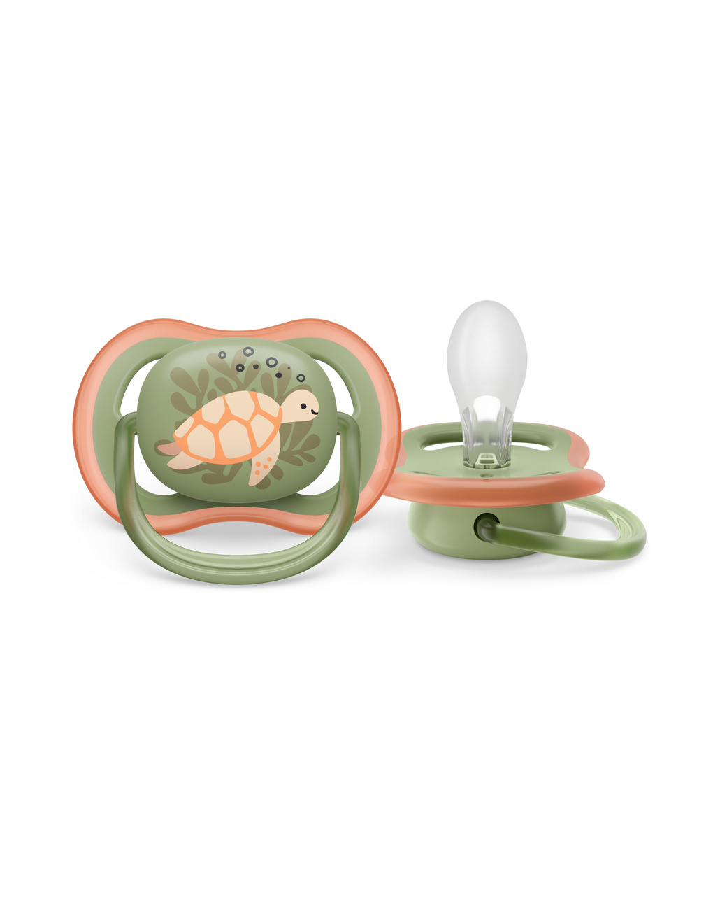 2 ciucci ultra air 6-18 mesi colore verde/grigio - philips avent