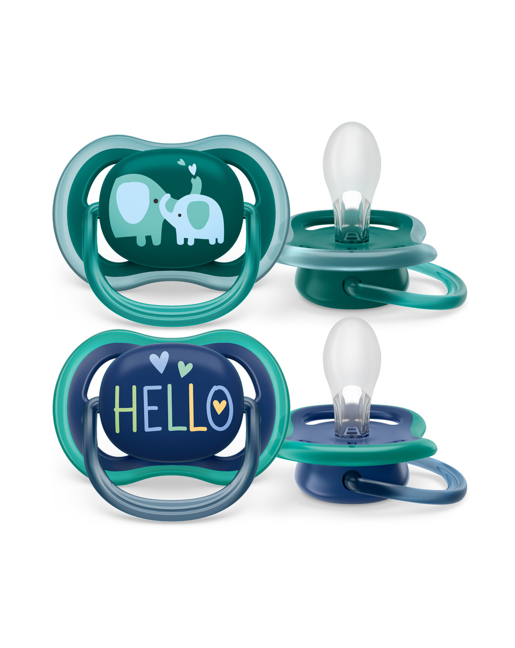 2 ciucci ultra air 18+ mesi colore verde/blu - philips avent