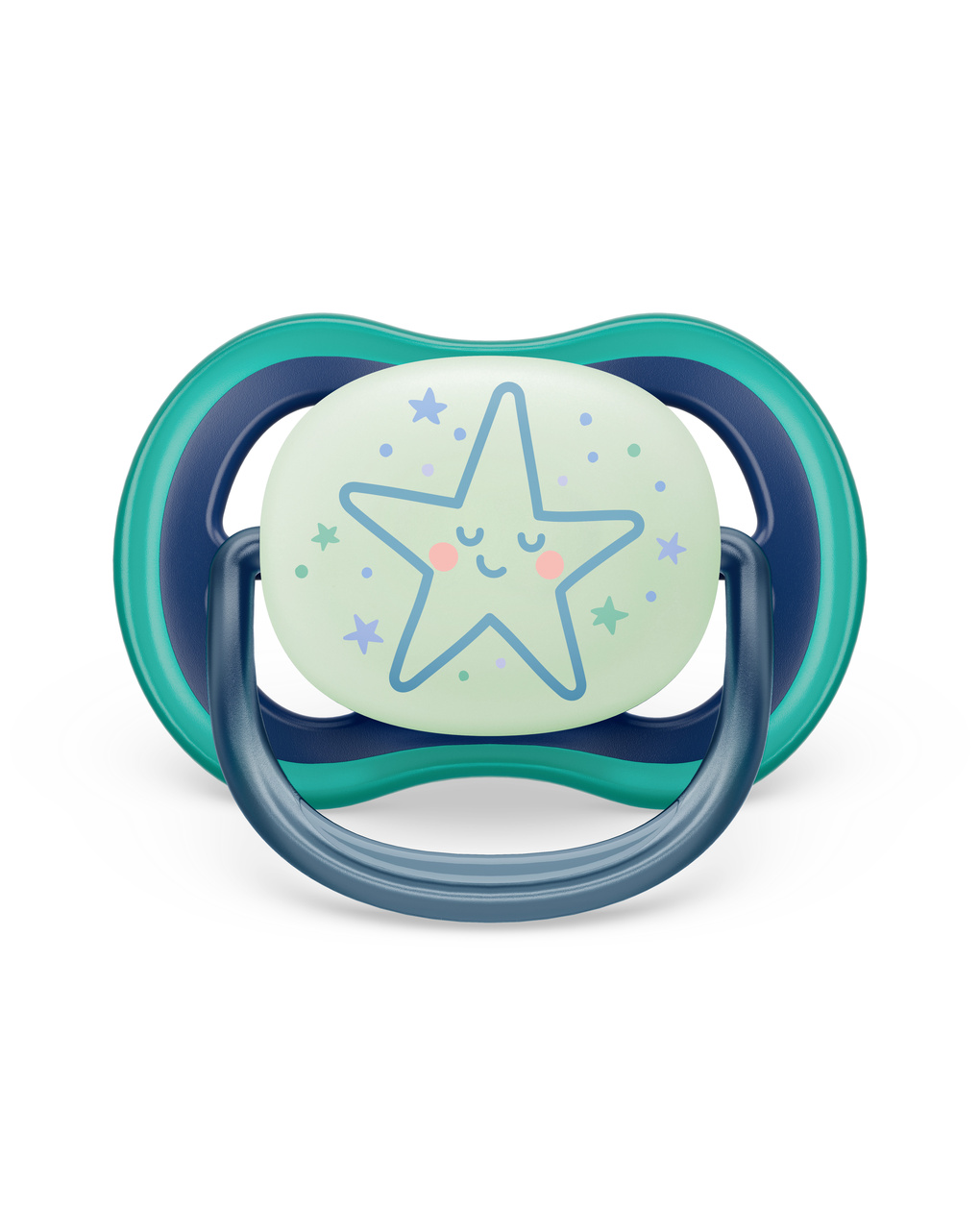 2 ciucci ultra air night time 6-18 mesi decorazione stella/luna - philips avent