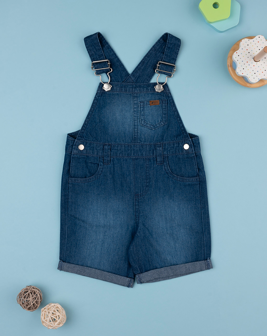 Salopette denim oeko-tex bimbo