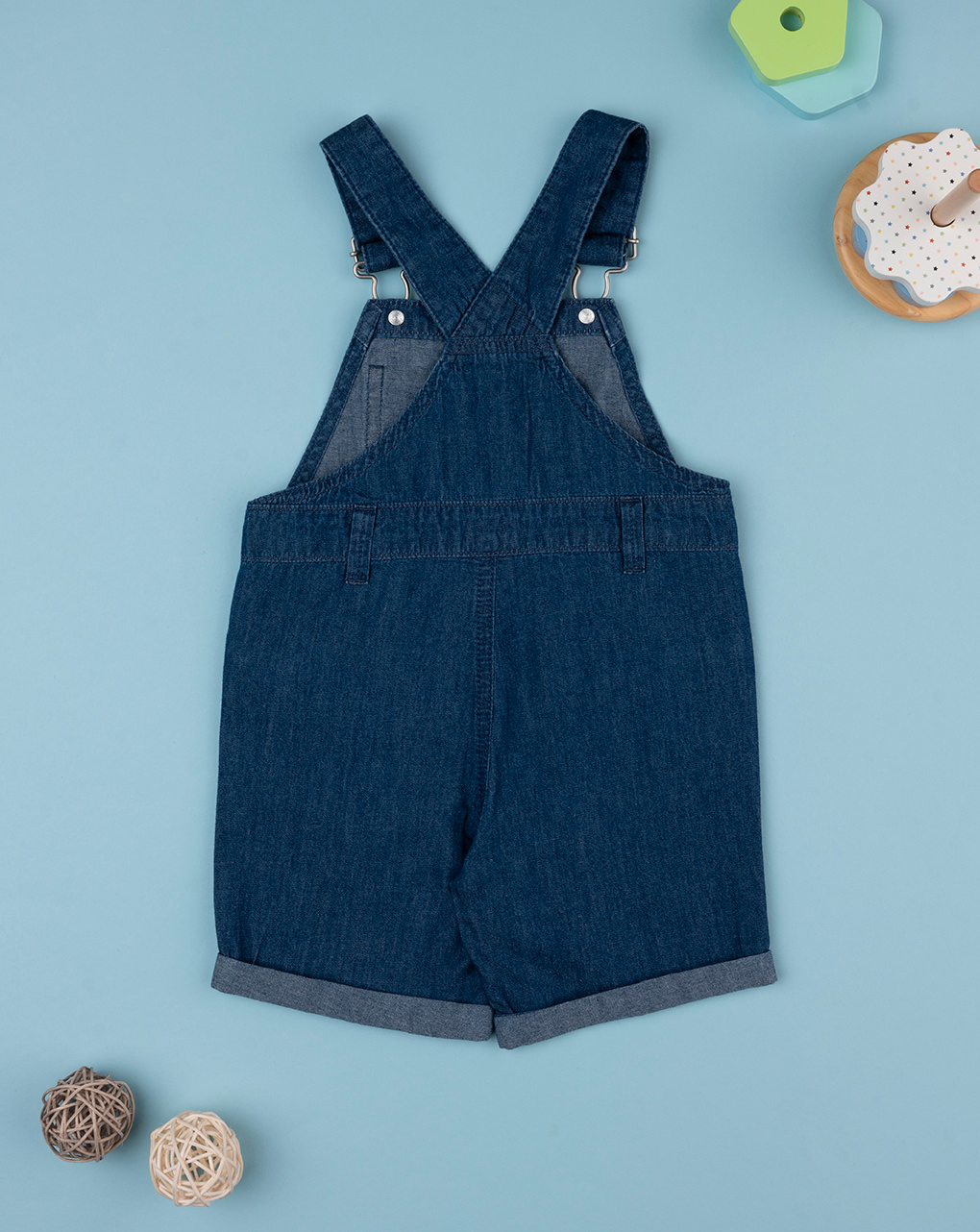 Salopette denim oeko-tex bimbo