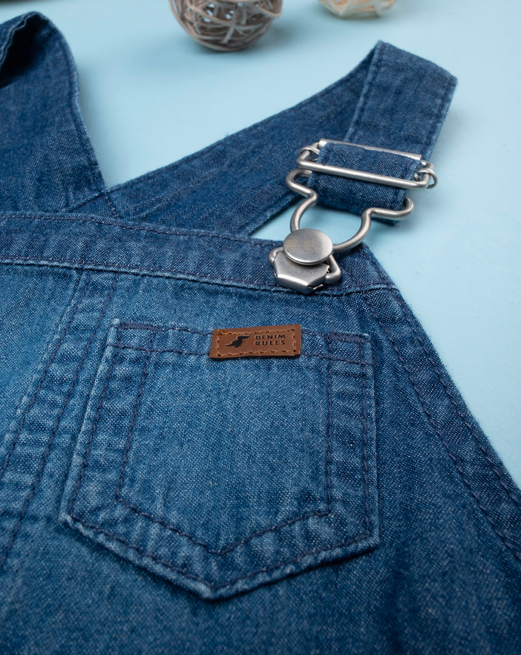 Salopette denim oeko-tex bimbo