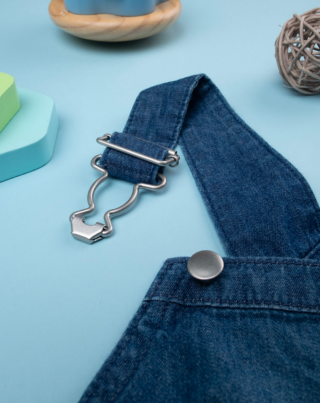 Salopette denim oeko-tex bimbo