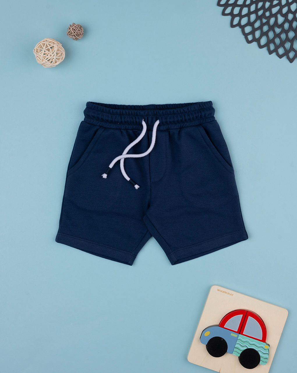 Bermuda french terry bimbo blu