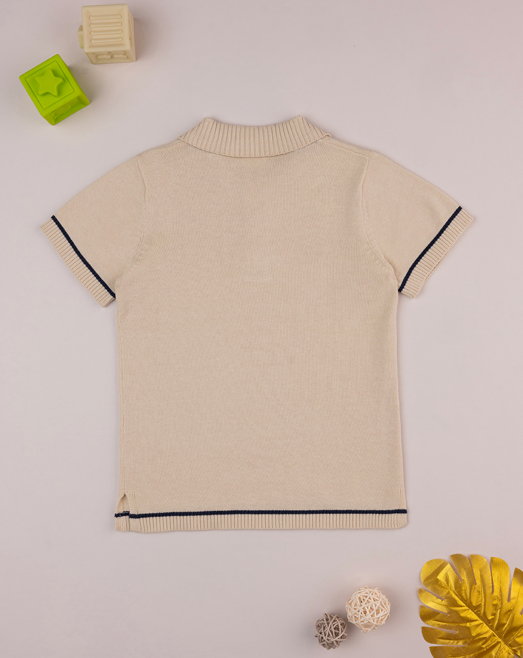 Polo beige bambino