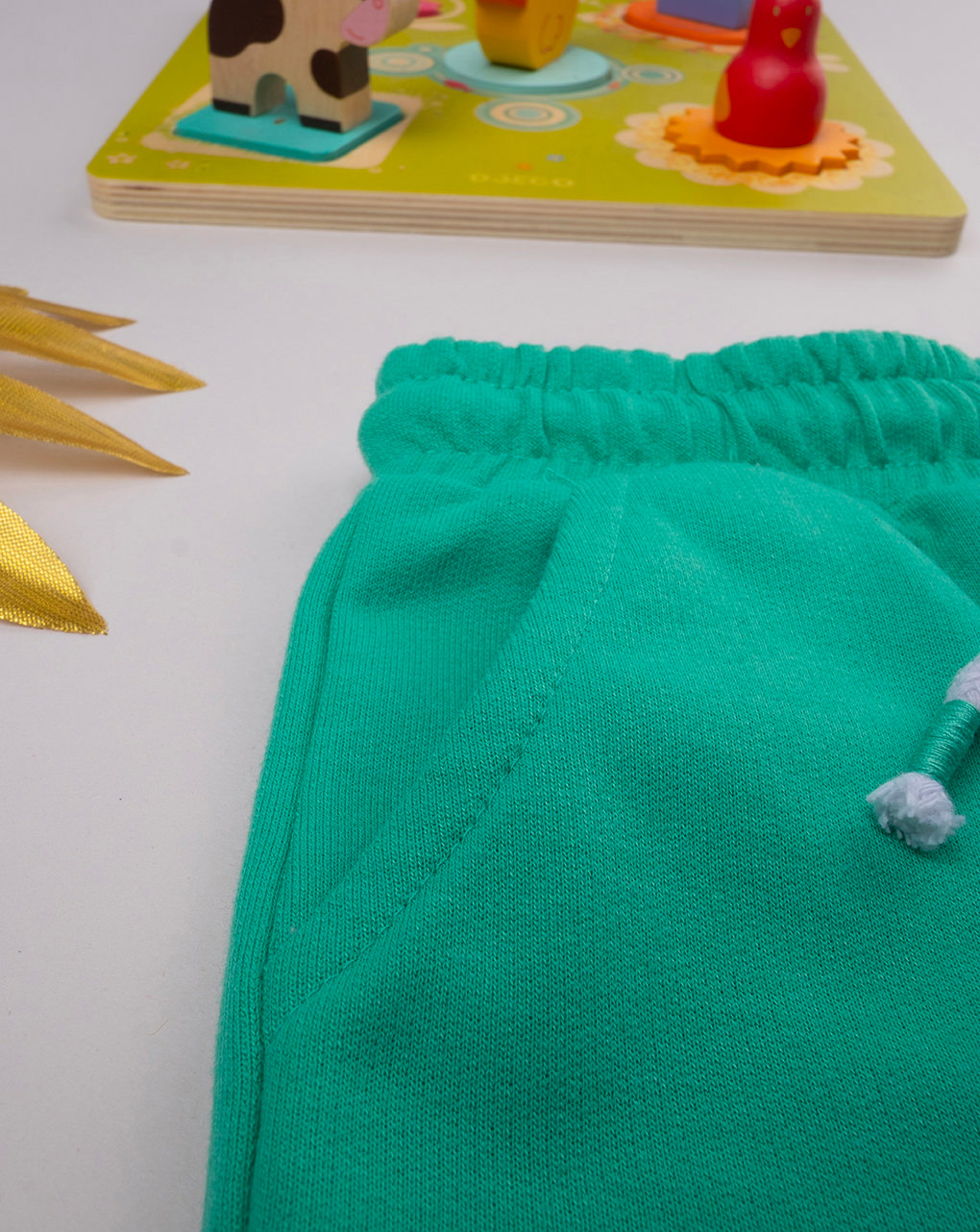 Bermuda french terry bimbo verde