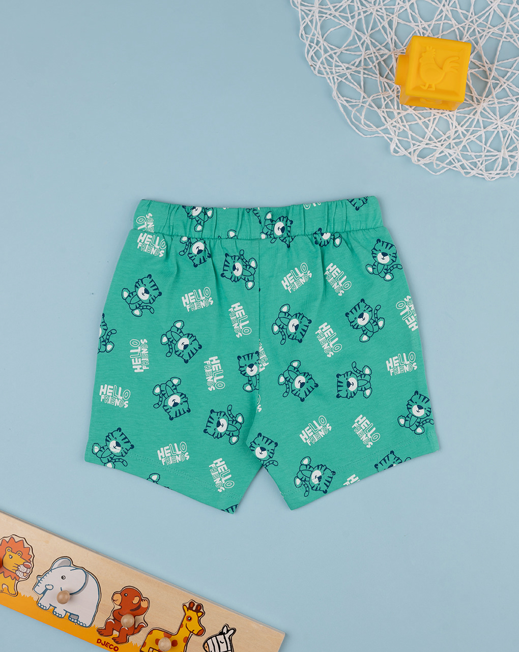 Bermuda jersey bimbo verde