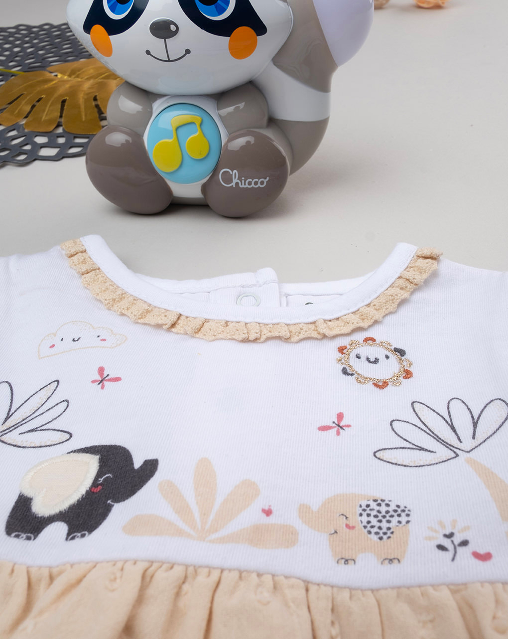 Pagliaccetto jersey bimba oro