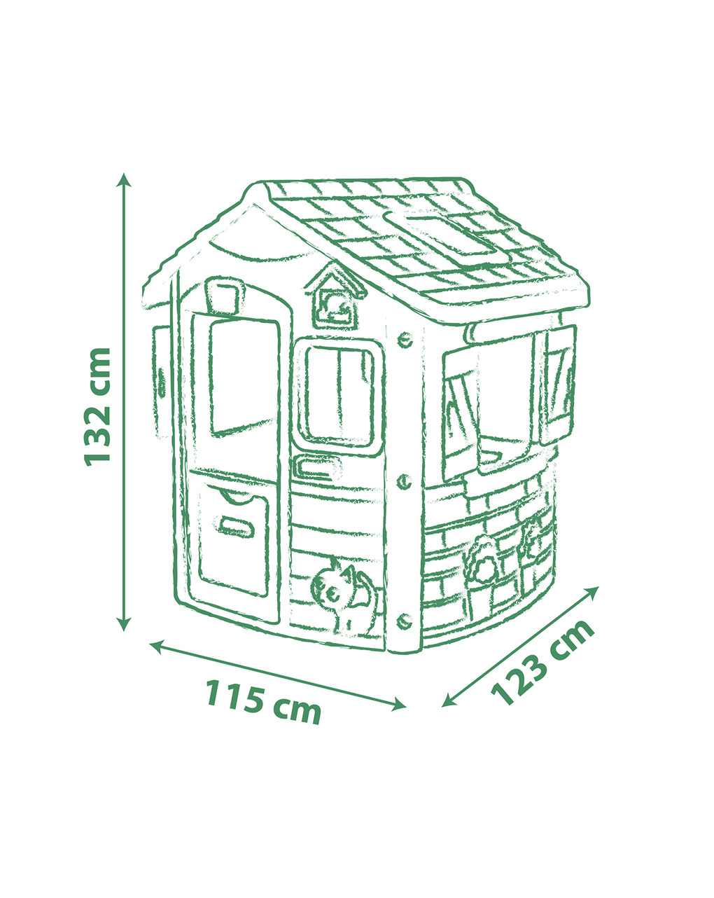 Smoby life jura lodge playhouse 2+ anni - smoby