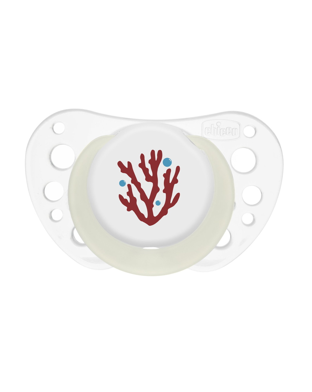 Physioforma air rosso lumi in silicone 16-36 mesi | 2 pezzi | chicco