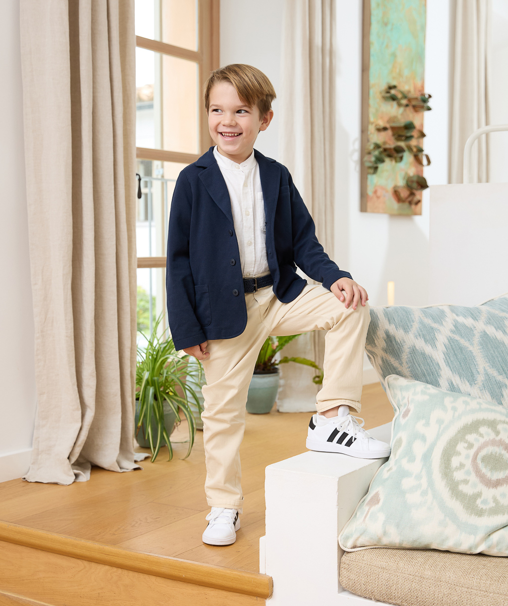 Pantalone twill beige bambino