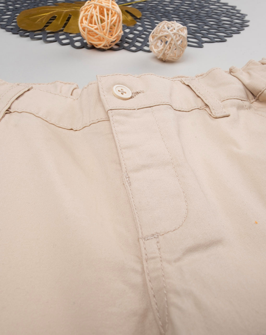 Pantalone twill beige bambino