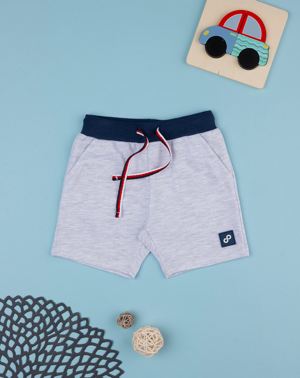 Shorts bimbo grigio