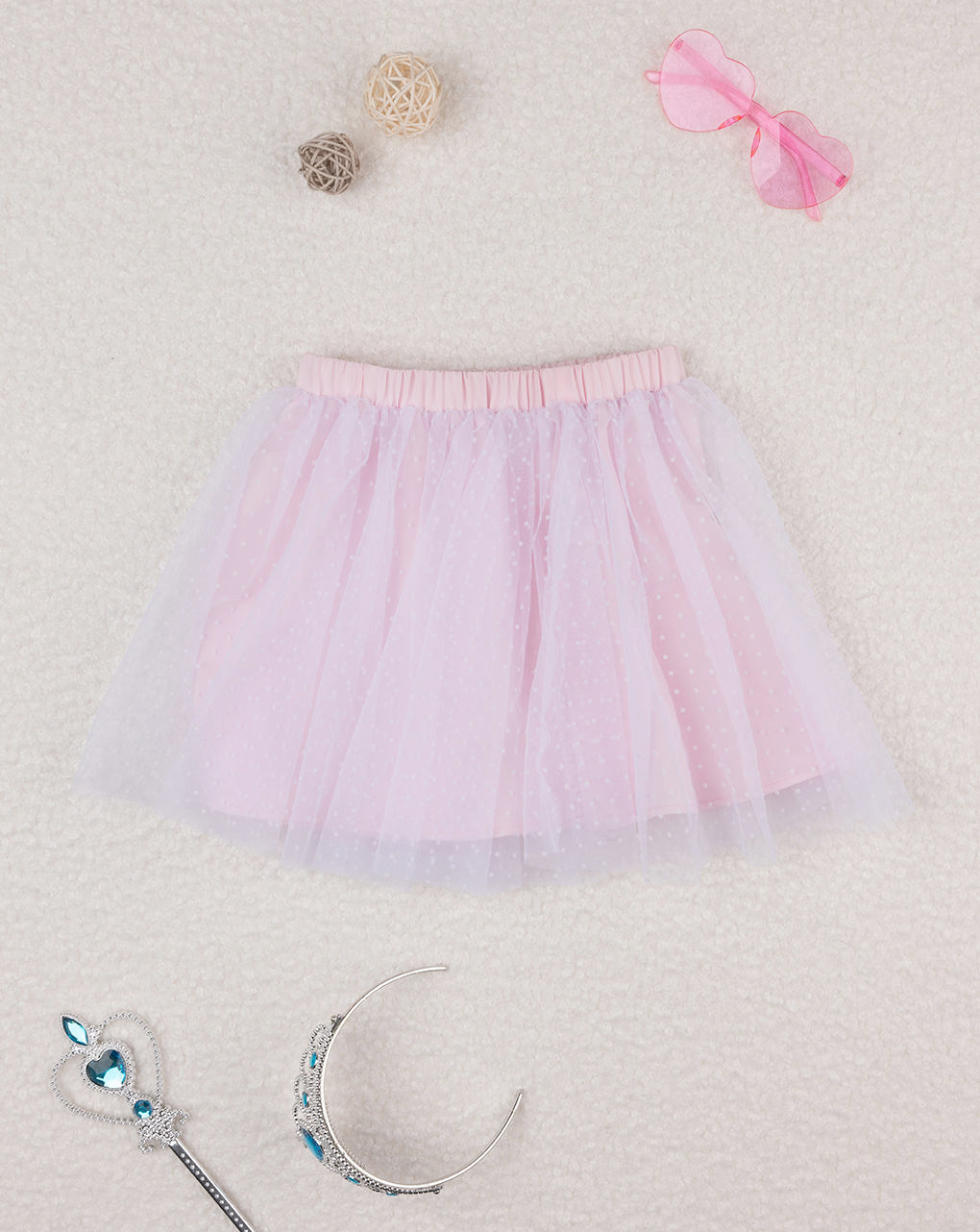 Gonna tulle bimba rosa