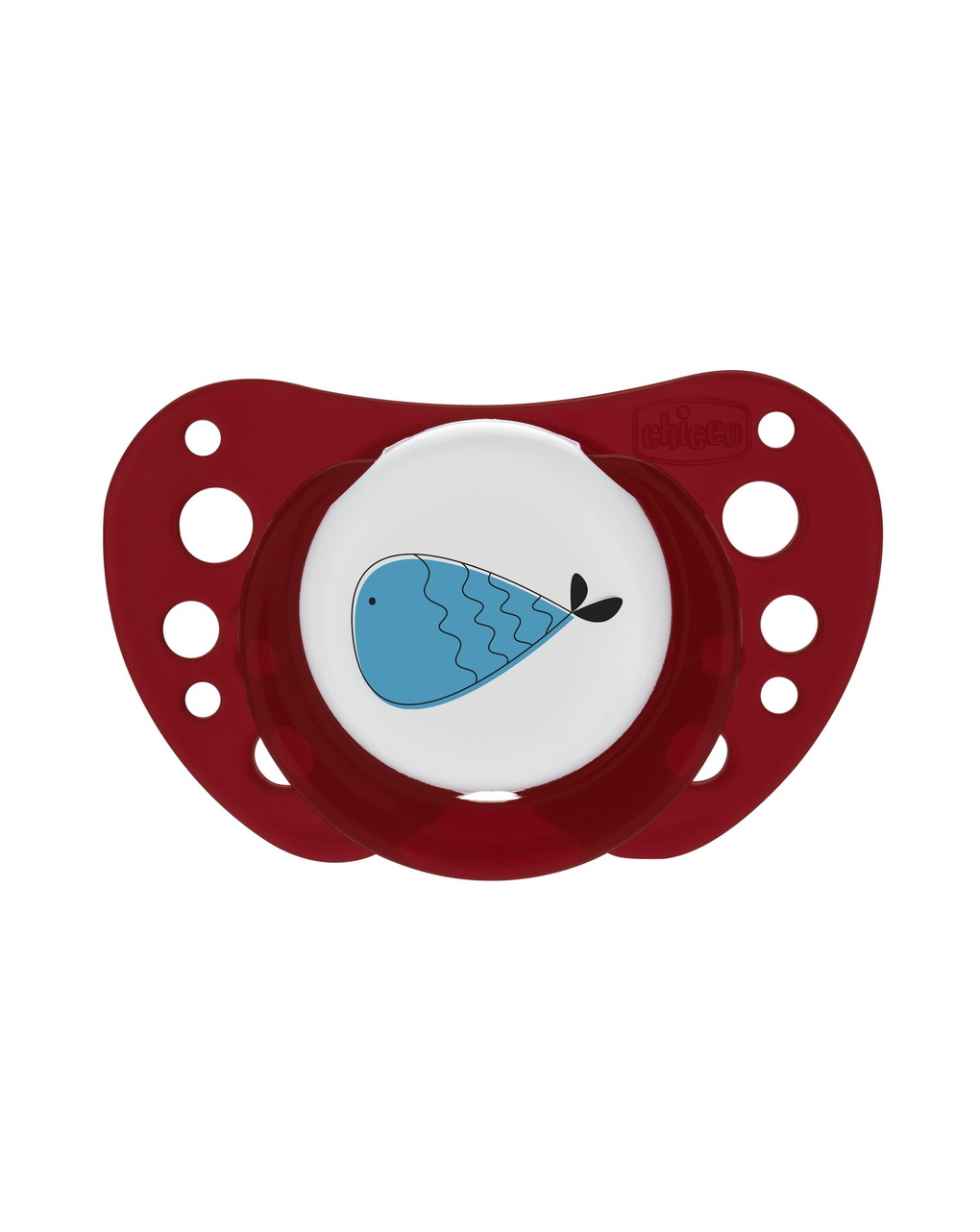 Physioforma air rosso lumi in silicone 16-36 mesi | 2 pezzi | chicco