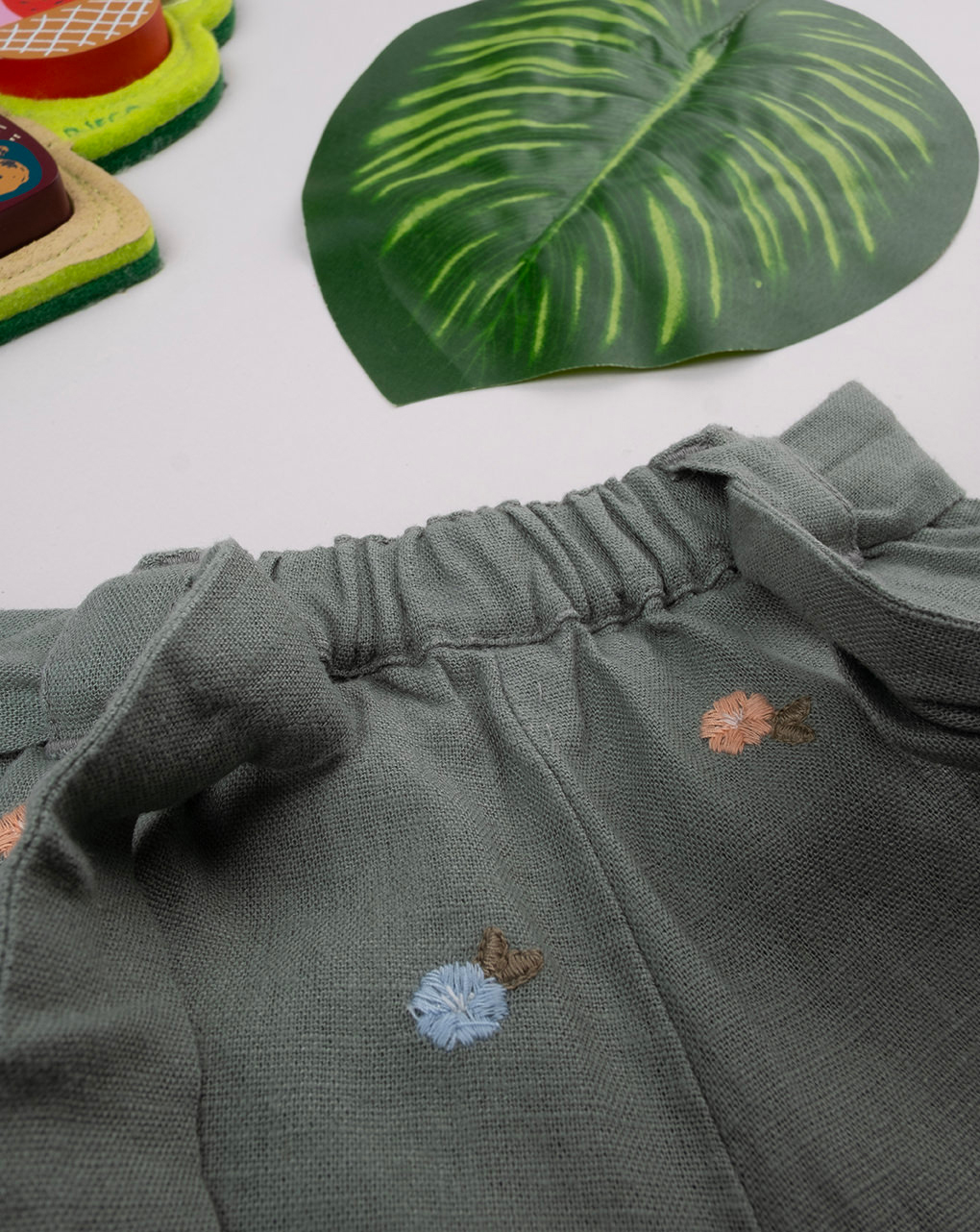 Shorts bimba lino verde