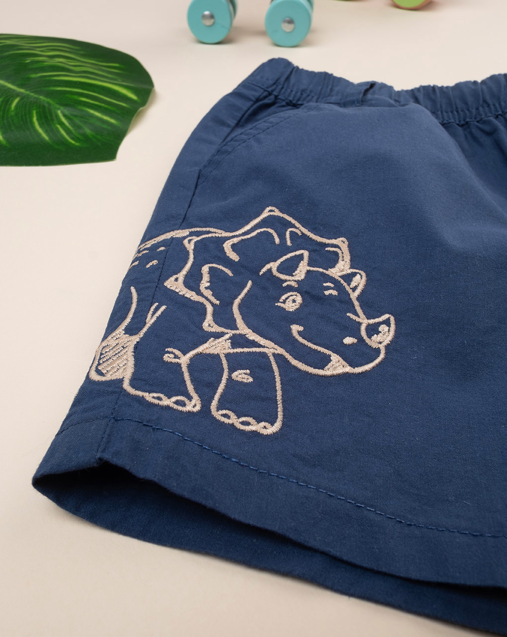 Bermuda popeline bimbo blu