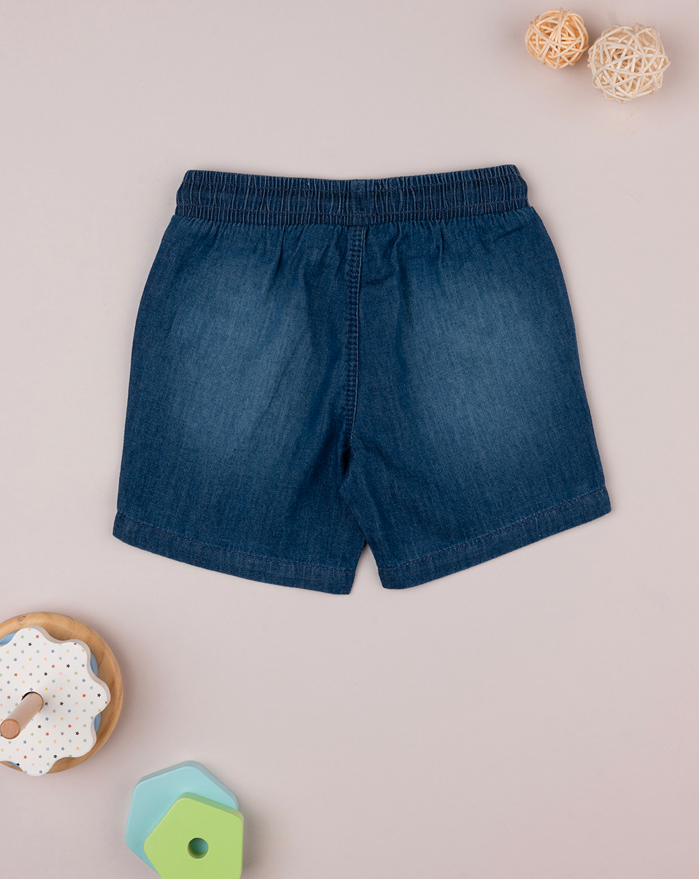 Bermuda bimbo oeko-tex chambray scuro