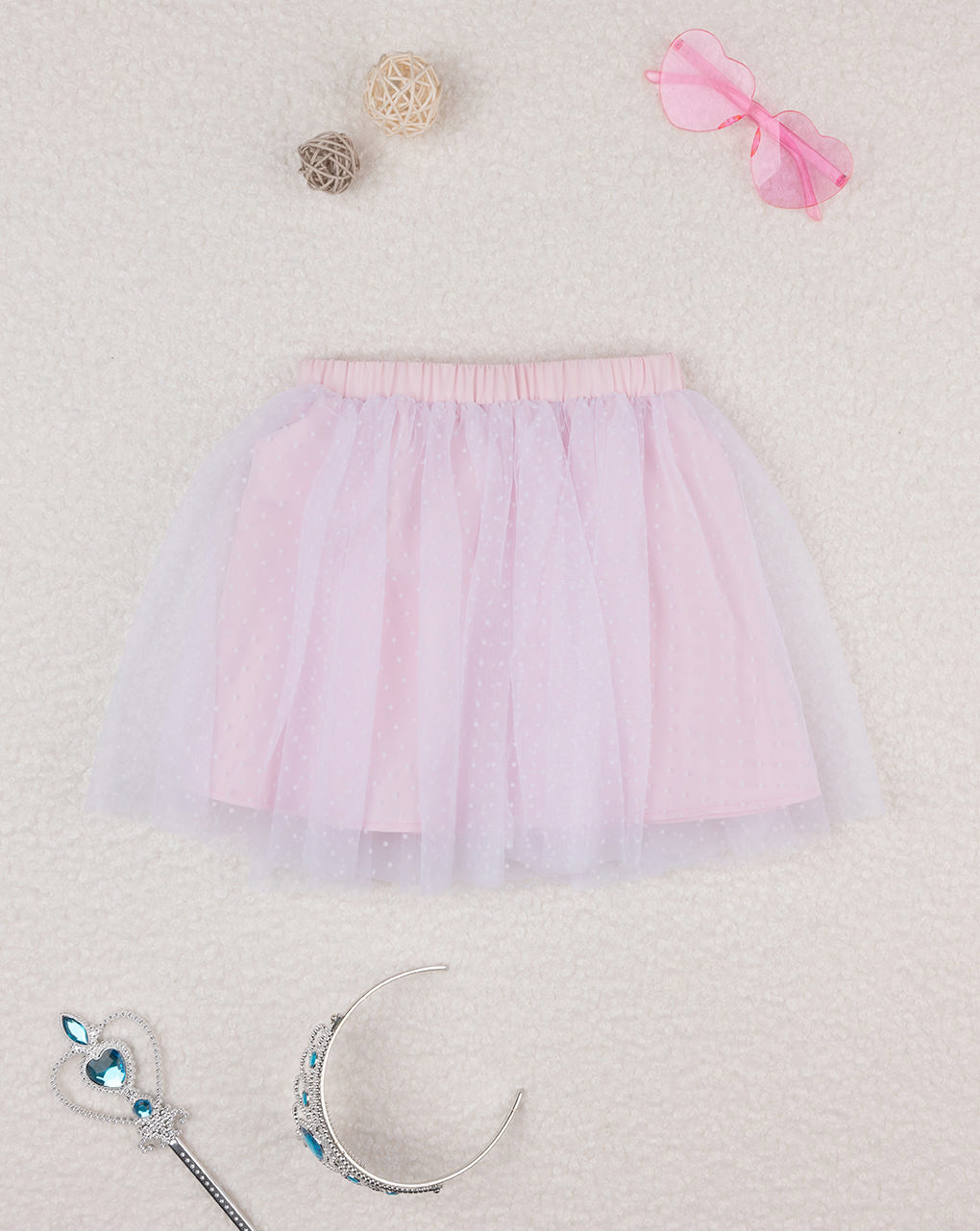 Gonna tulle bimba rosa