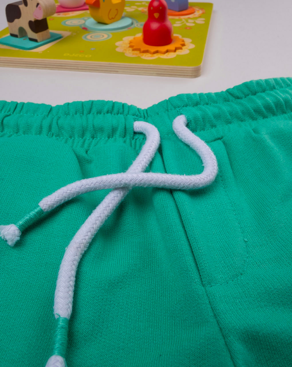 Bermuda french terry bimbo verde