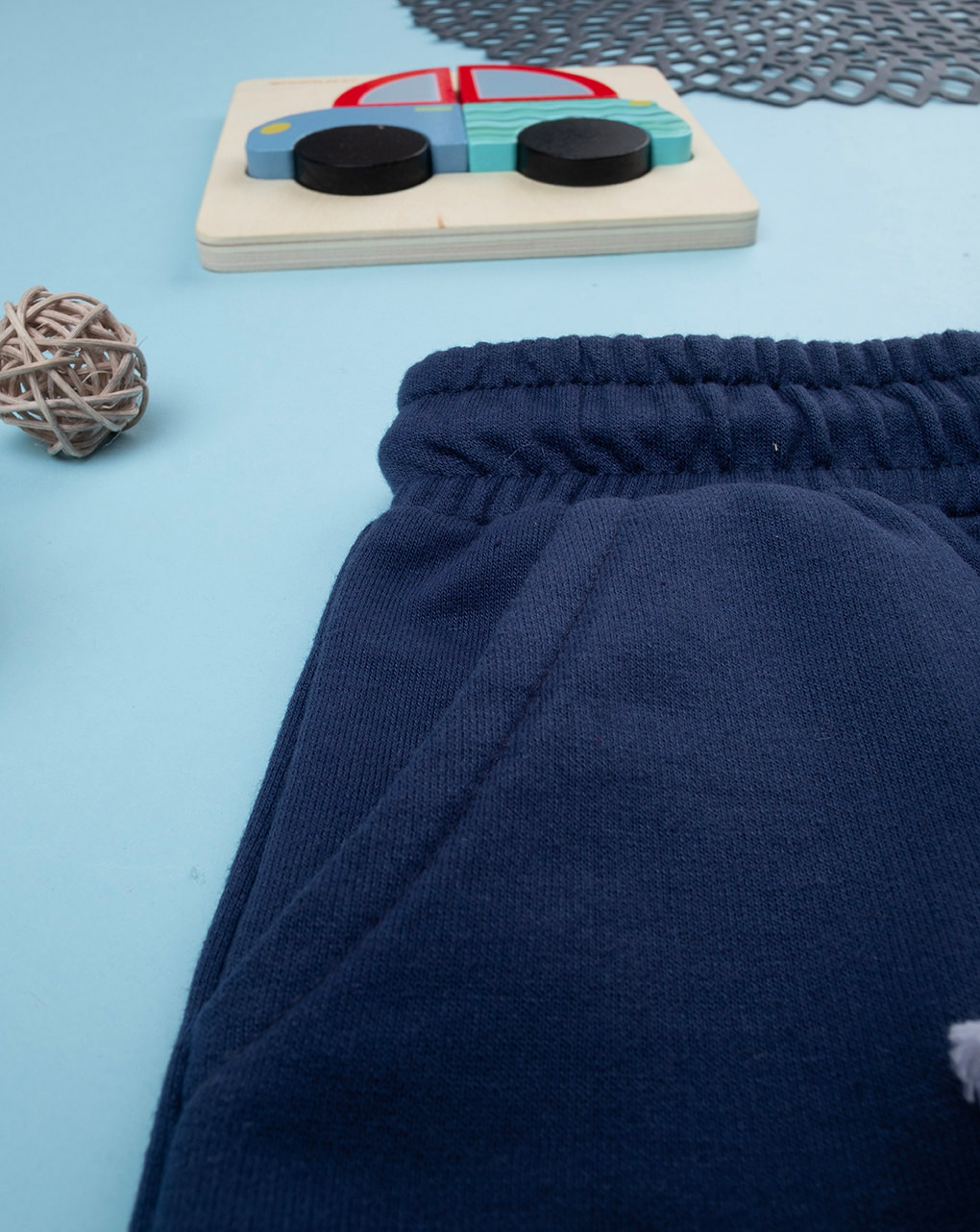 Bermuda french terry bimbo blu