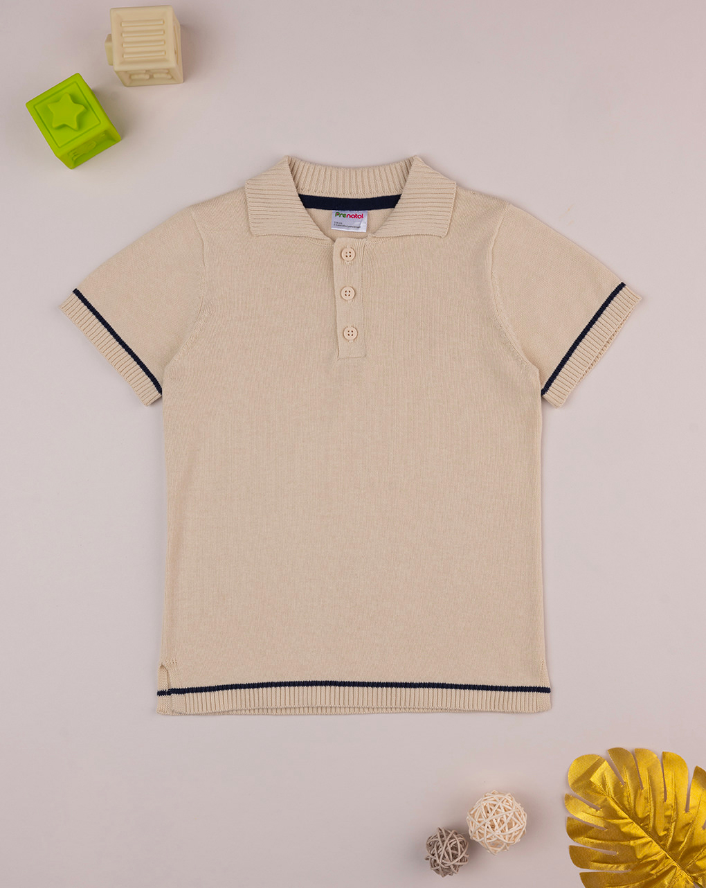 Polo beige bambino