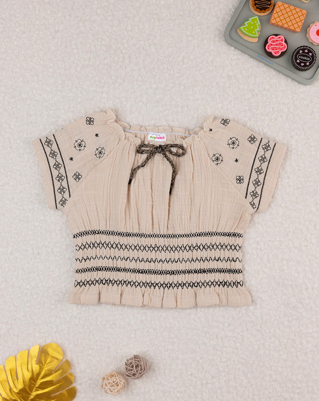 T-shirt bimba beige