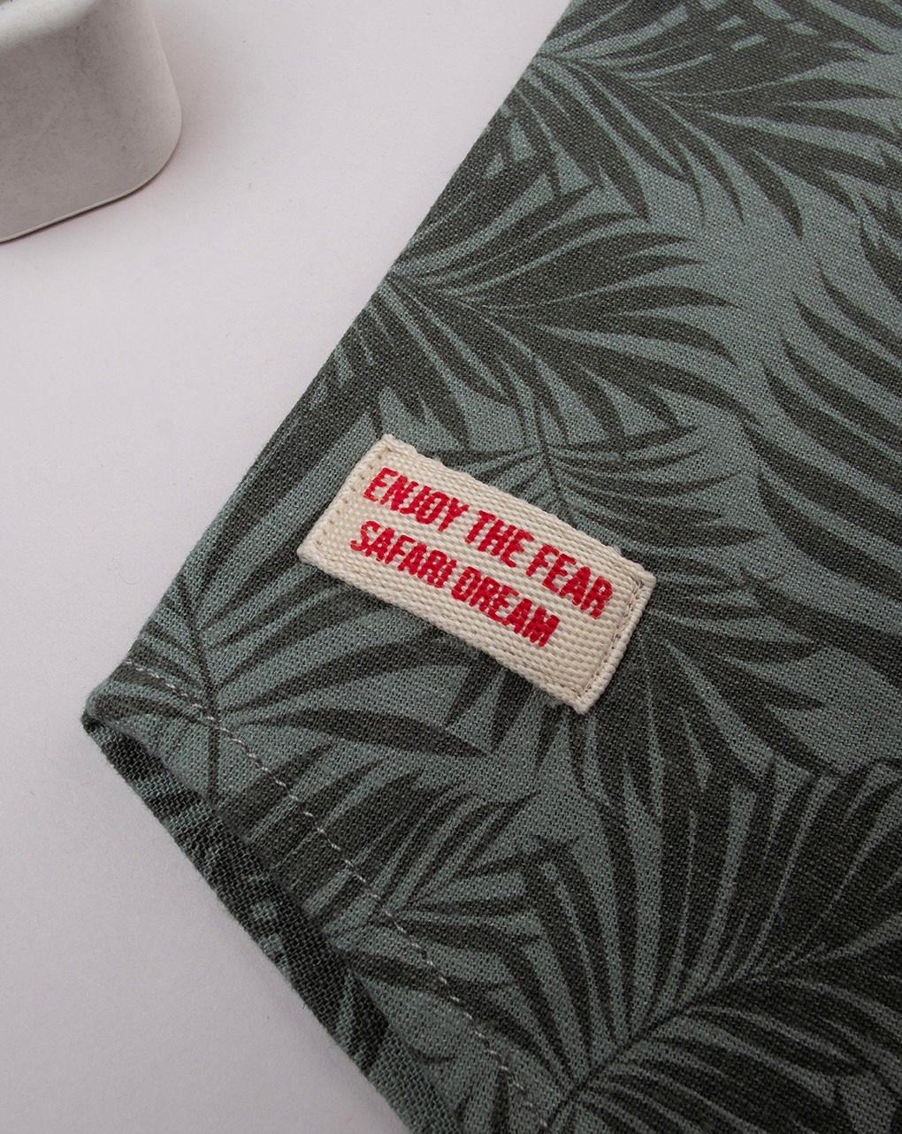 Camicia bambino verde allover