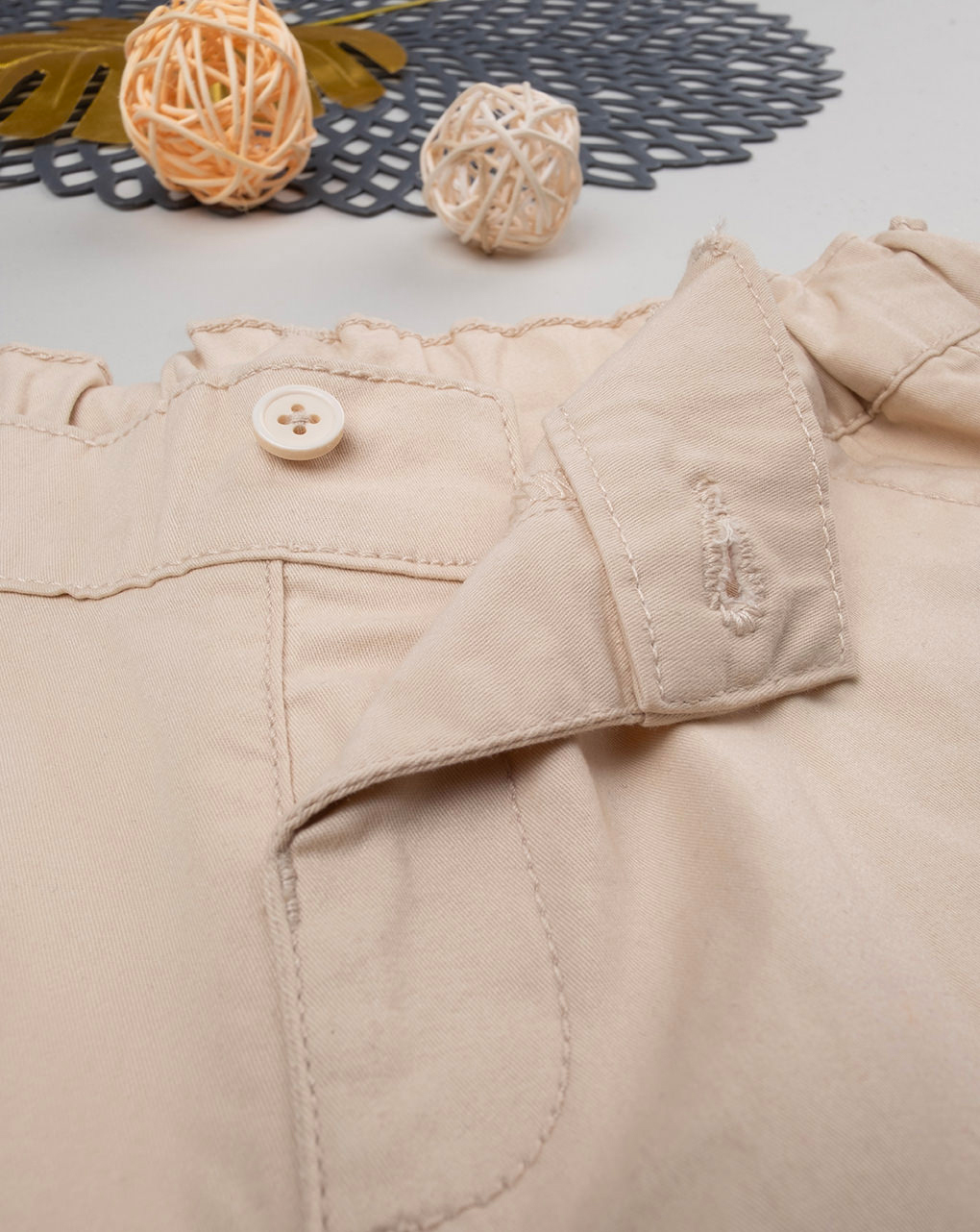 Pantalone twill beige bambino