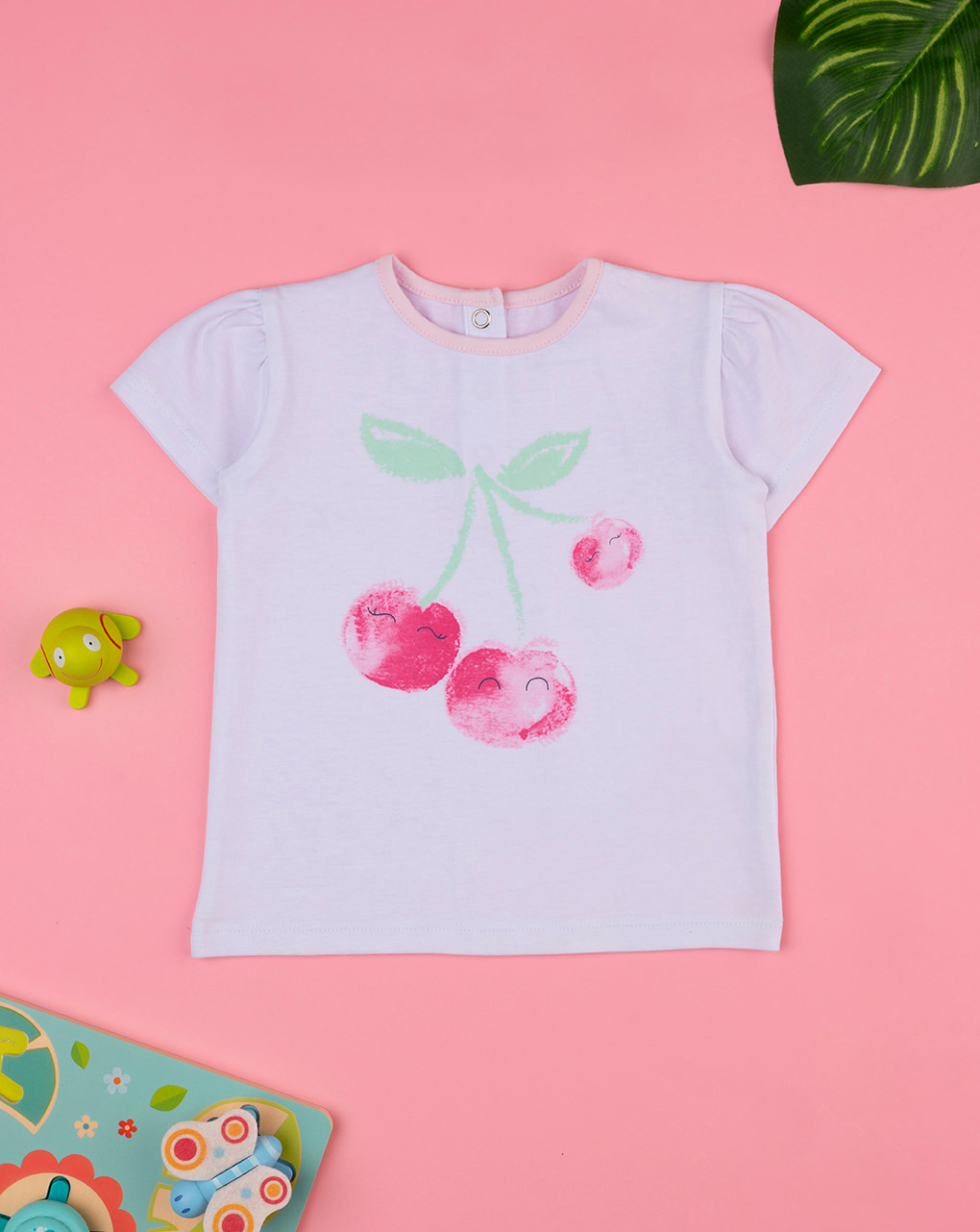 T-shirt bimba ciliegie