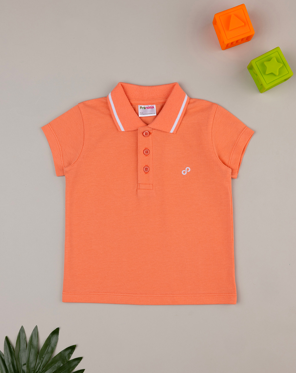 Polo bimbo arancione