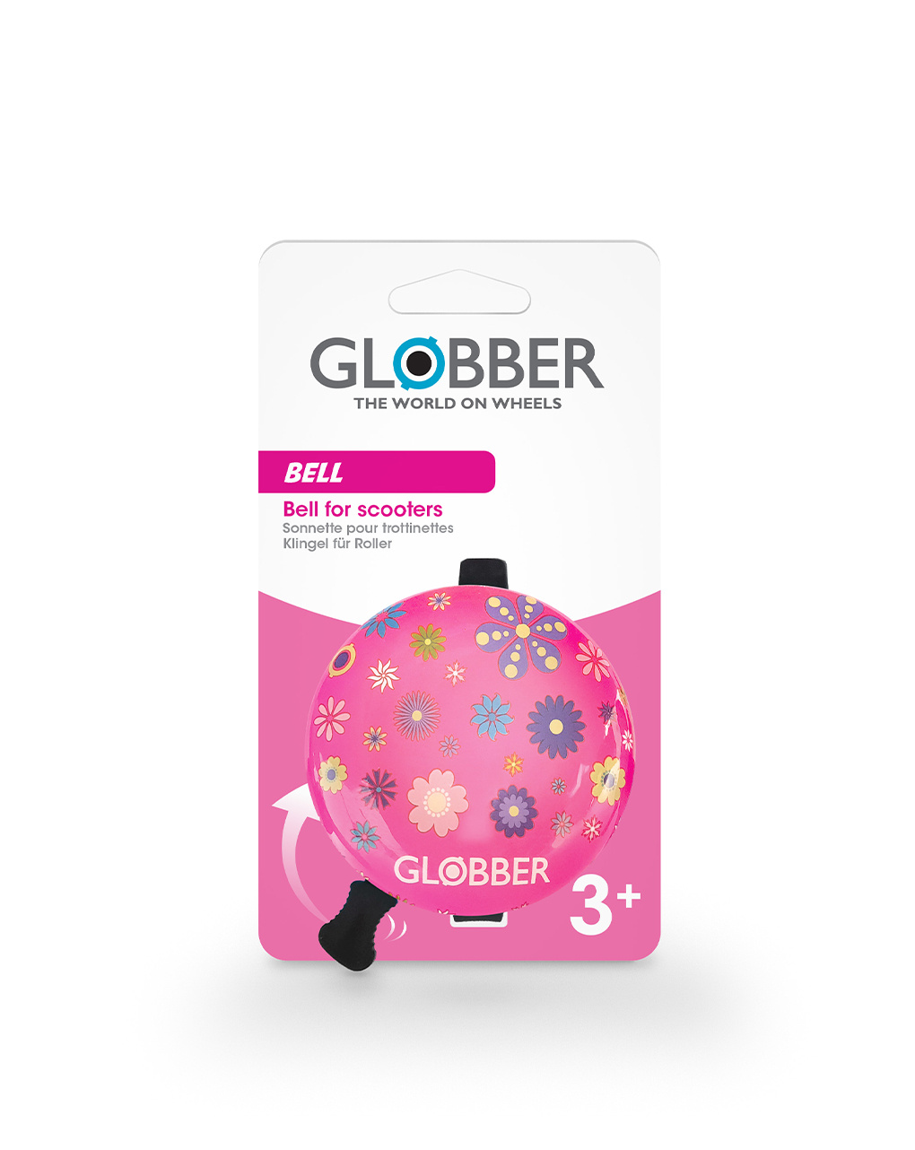 Campanello per monopattino - rosa neon - globber