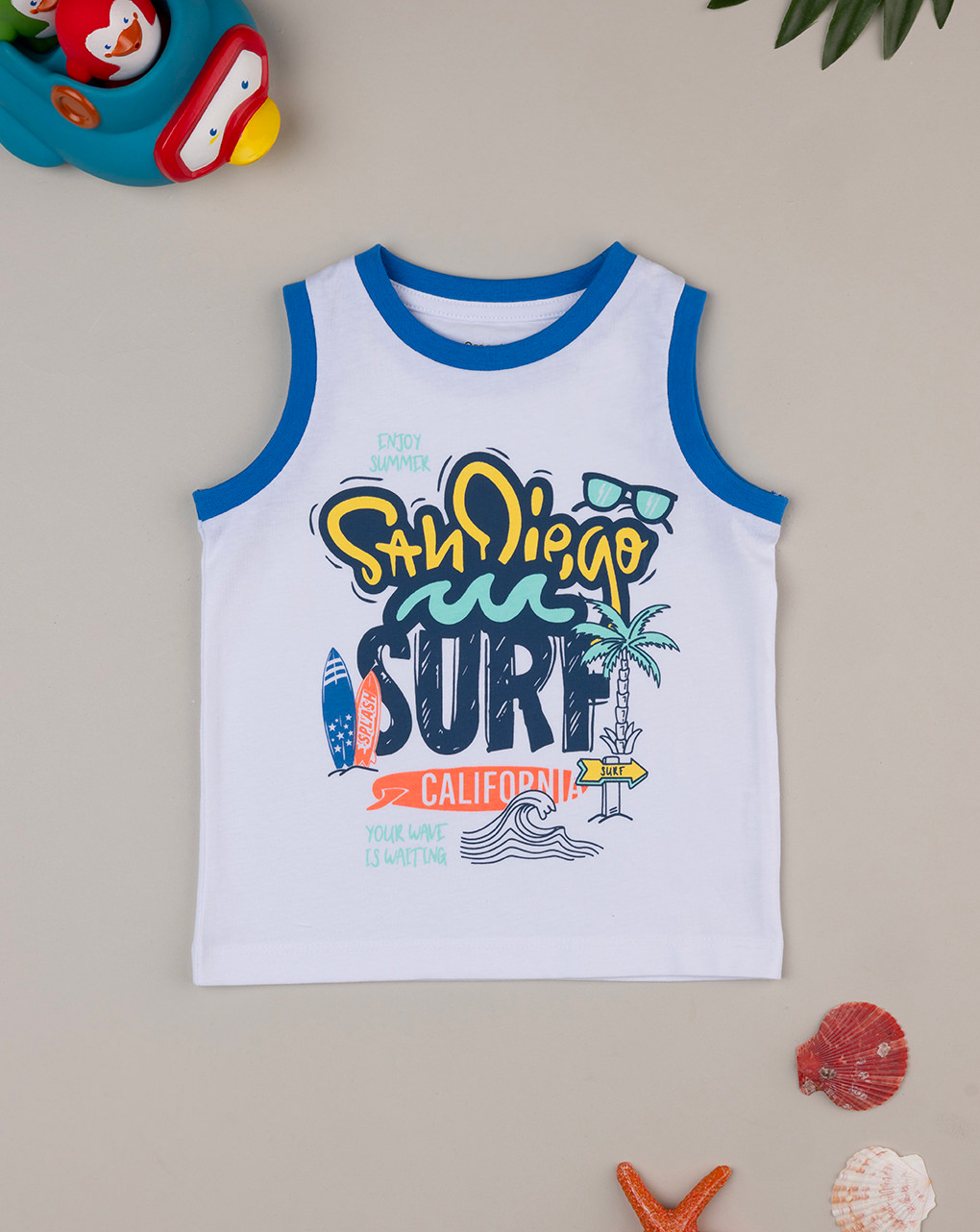 Canotta bimbo stampata