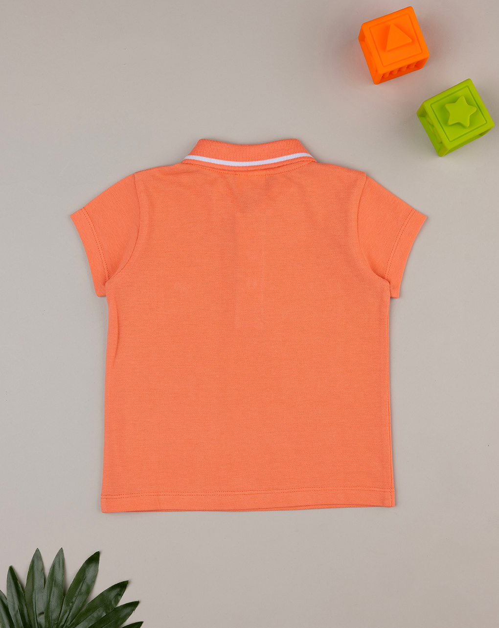 Polo bimbo arancione