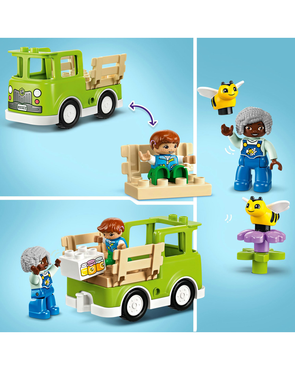 Camion giocattolo cura di api e alveari - 10419 - lego duplo
