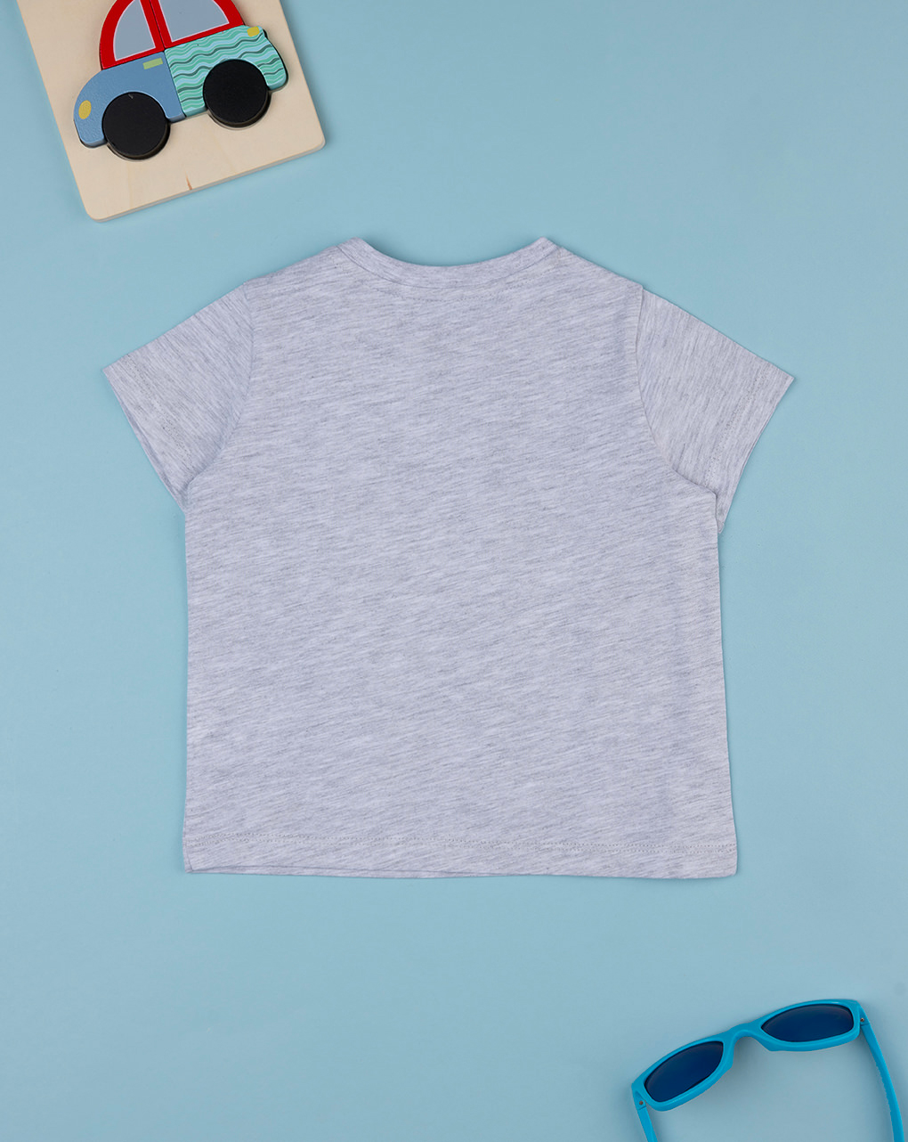 T-shirt bimbo grigia