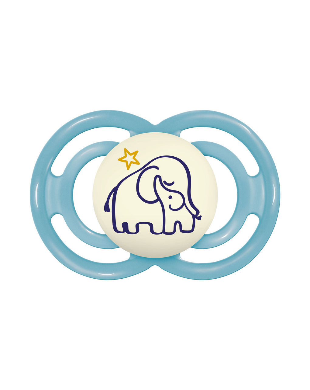 Succhietti perfect night 6+m silicone bio-circolare conf. singola blu - mam