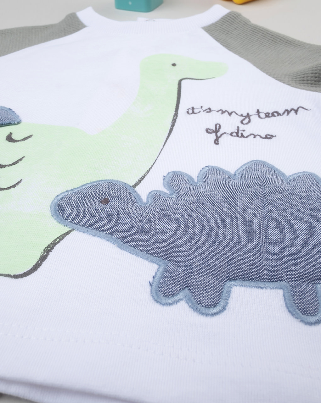 Completo corto bimbo "happy dino"