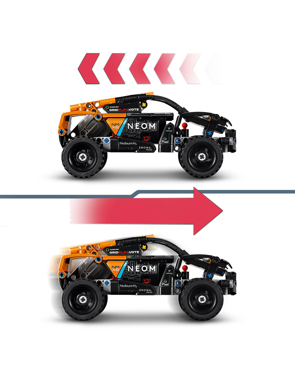 Neom mclaren extreme e race car - 42166 - lego technic